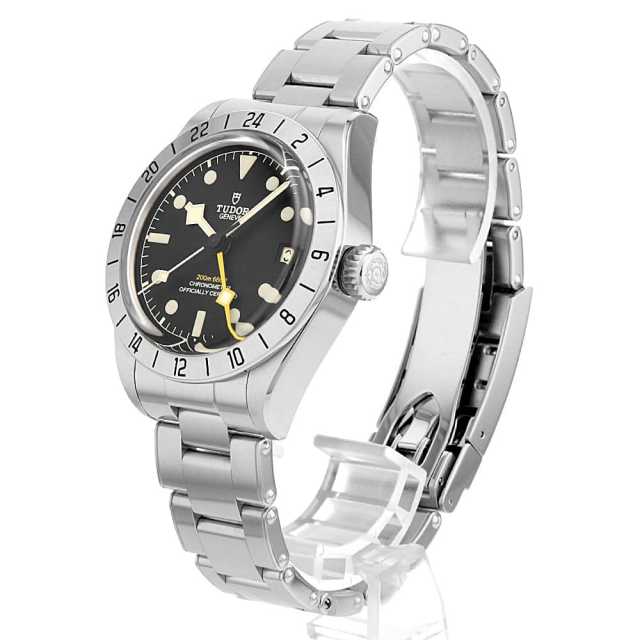 カラクリバーシ 金 トケマー:チューダー ブラックベイ プロ 79470 黒文字盤 SS 自動