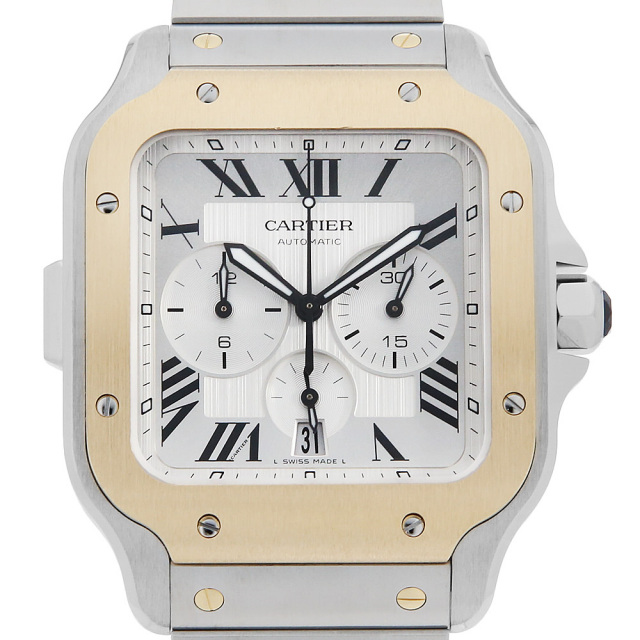 W2SA0008 シルバー Cartier（カルティエ）サントス ドゥ カルティエ  