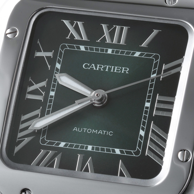 WSSA0061 グリーン Cartier（カルティエ）サントス ドゥ カルティエ MM 