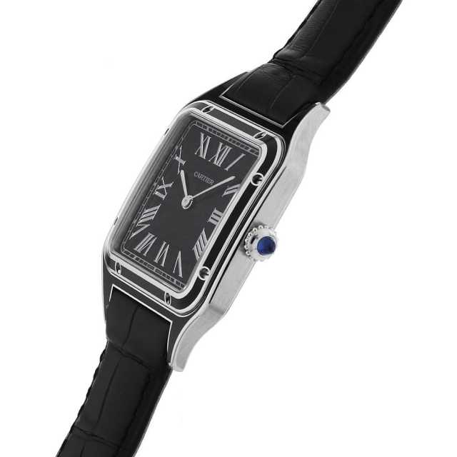 WSSA0046 ブラック Cartier（カルティエ）サントス デュモン LM 中古