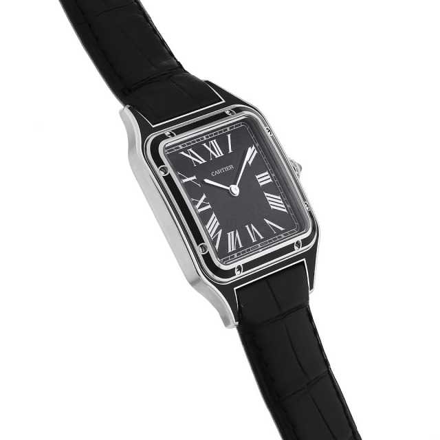 WSSA0046 ブラック Cartier（カルティエ）サントス デュモン LM 中古
