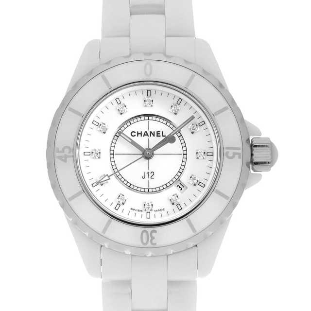 H1628 ホワイト CHANEL（シャネル）J12 白セラミック 中古