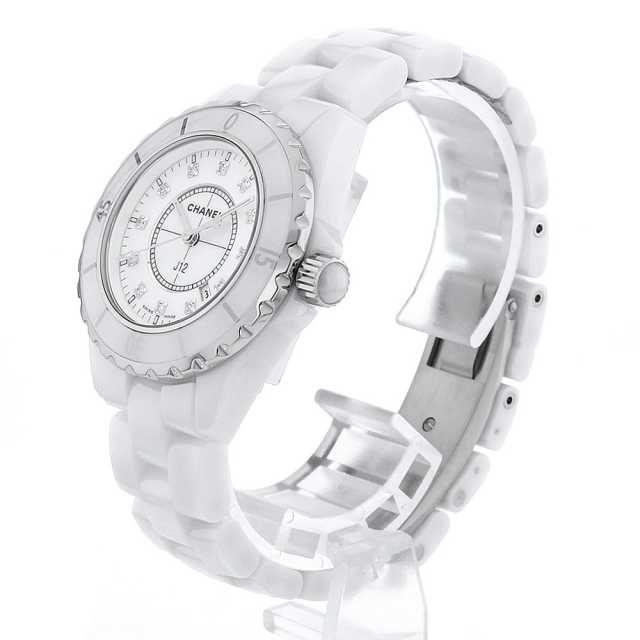 H1628 ホワイト CHANEL（シャネル）J12 白セラミック 中古
