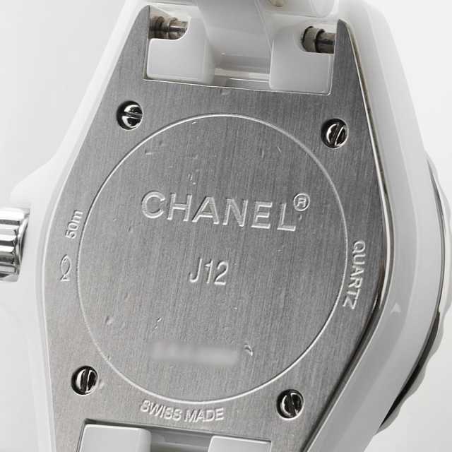 H2570 ホワイトシェル CHANEL（シャネル）J12 白セラミック 8Pダイヤ