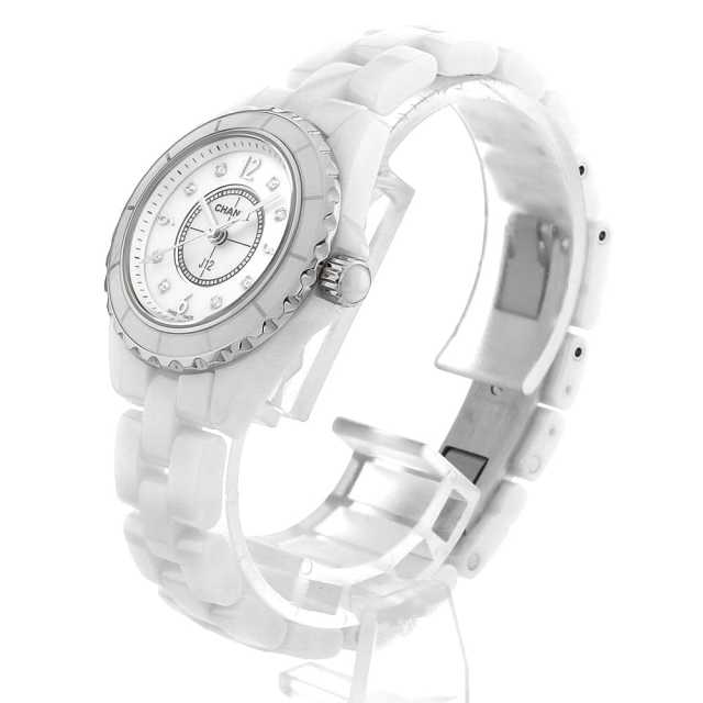シャネル CHANEL J12 8Pダイヤ ホワイトシェル 腕時計 時計 セラミック ダイヤモンド レディース ホワイト系 ホワイトシェル H2570 【中古】 楽天市場】【ローン60回払い無金利】【中古】 シャネル CHANEL J12