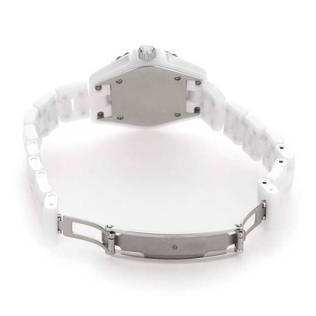 シャネル CHANEL J12 8Pダイヤ ホワイトシェル 腕時計 時計 セラミック ダイヤモンド レディース ホワイト系 ホワイトシェル H2570 【中古】 中古)CHANEL シャネル J12 H2570 ホワイトセラミック ホワイトシェル 8