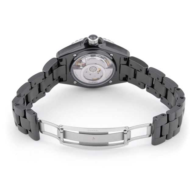 H5702 ブラック CHANEL（シャネル）J12 黒セラミック 12Pダイヤ 中古