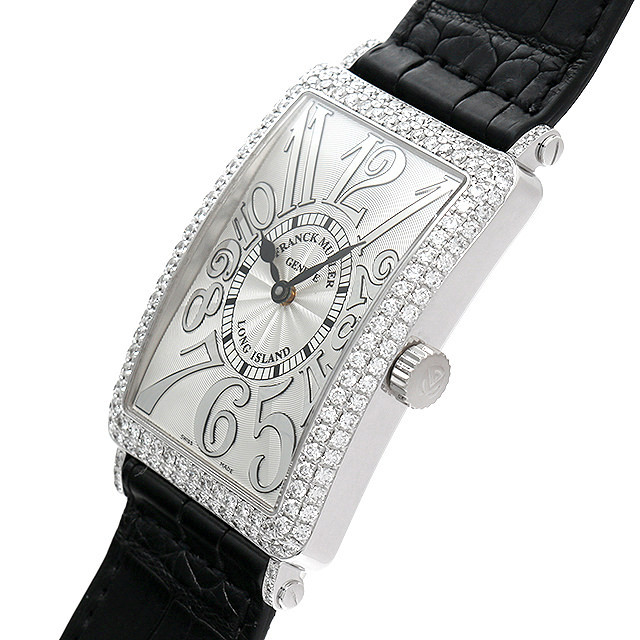 電池交換済 FRANCK MULLER フランクミュラー ロングアイランド ダイヤ  