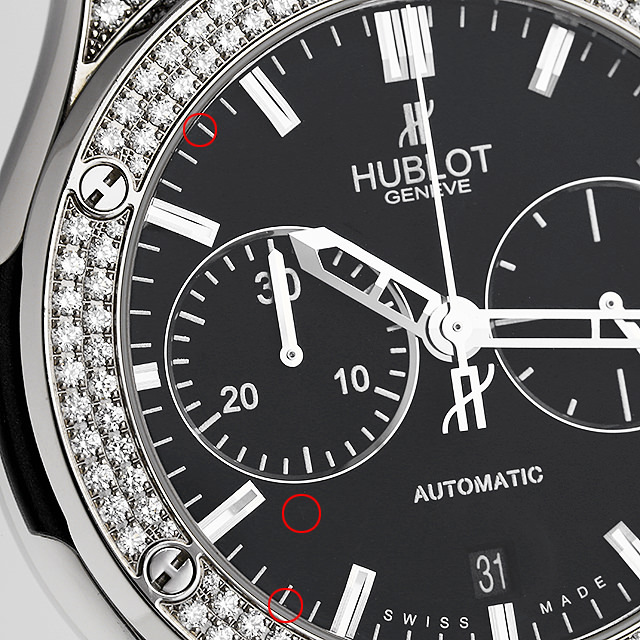 クラシック・フュージョン クロノグラフ チタニウム パヴェ 521.NX.1170.LR.1704