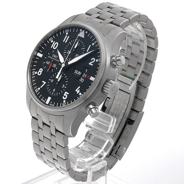 IWC パイロット クロノグラフ iw377704 自動巻き メンズ IWC パイロットウォッチ クロノグラフ ブレス IW377704 正規品
