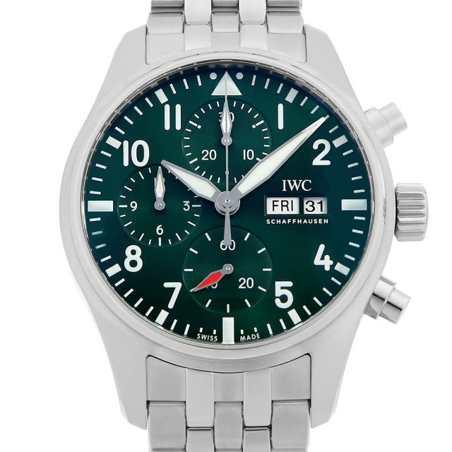 IW388104 グリーン IWC パイロットウォッチ クロノグラフ 中古 | 東京  