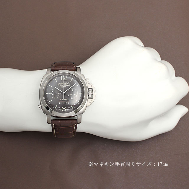 ルミノール1950 クロノ モノプルサンテ 8DAYS GMT チタニオ PAM00311 サブ画像４