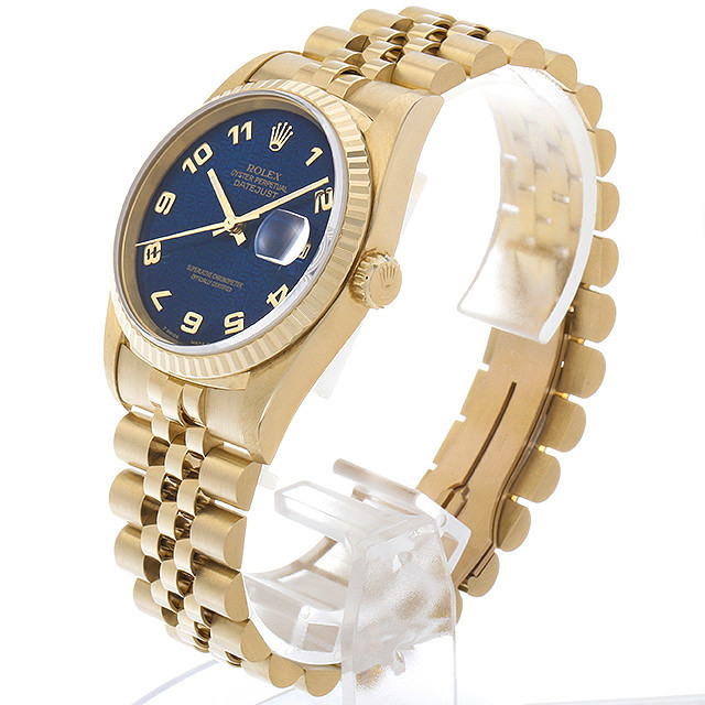 16238 ROLEX（ロレックス） デイトジャスト ブルー彫り