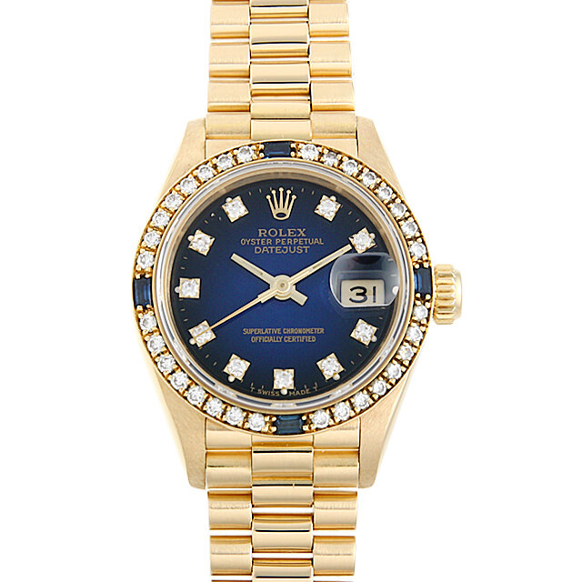 69088G ブルーグラデーション ROLEX（ロレックス） デイトジャスト 10P  