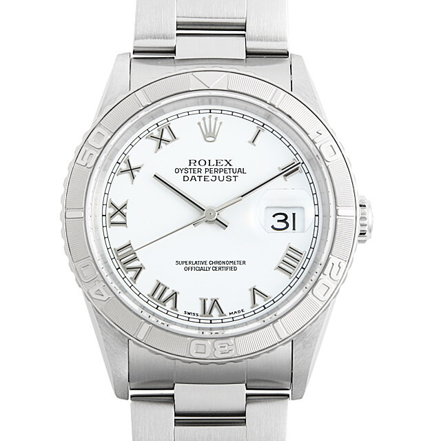 16264 ホワイト/ローマ/3列/オイスターブレス ROLEX(ロレックス) デイトジャスト サンダーバード 中古 | 高級ブランド時計の販売・通販ならGINZA RASIN - U-16264WH 16264 ホワイト/ローマ/3列/オイスターブレス ROLEX(ロレックス) デイトジャスト サンダーバード 中古 | 高級ブランド時計の販売・通販ならGINZA RASIN - U-16264WH