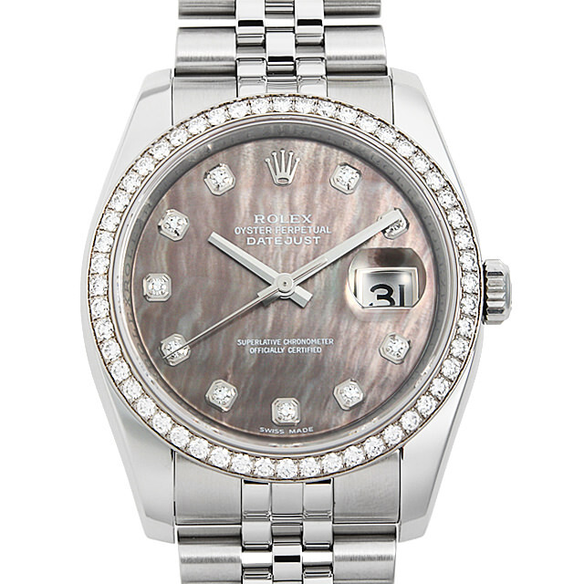 116244NG ROLEX（ロレックス） デイトジャスト ベゼルダイヤ 10Pダイヤ  