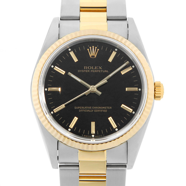 14233 ブラック ROLEX（ロレックス）オイスターパペチュアル 中古  