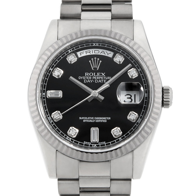 118239A ブラック ROLEX（ロレックス）デイデイト 中古 | 東京・大阪の 