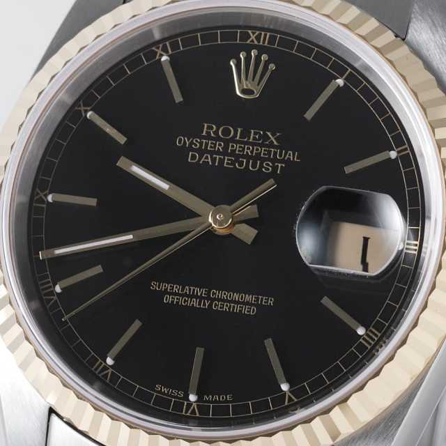 16233 ブラック ROLEX（ロレックス）デイトジャスト 中古 | 東京・大阪