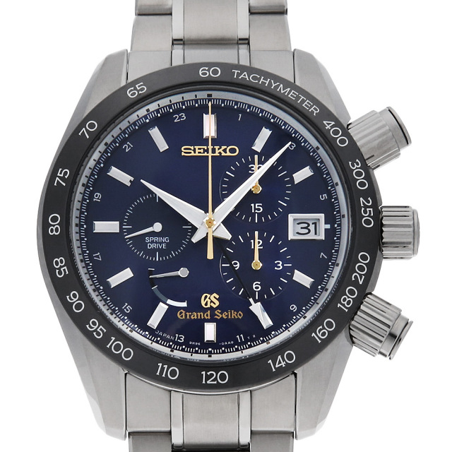 グランドセイコー スポーツコレクション スプリングドライブ クロノグラフ GMT SBGC013 中古 メンズ