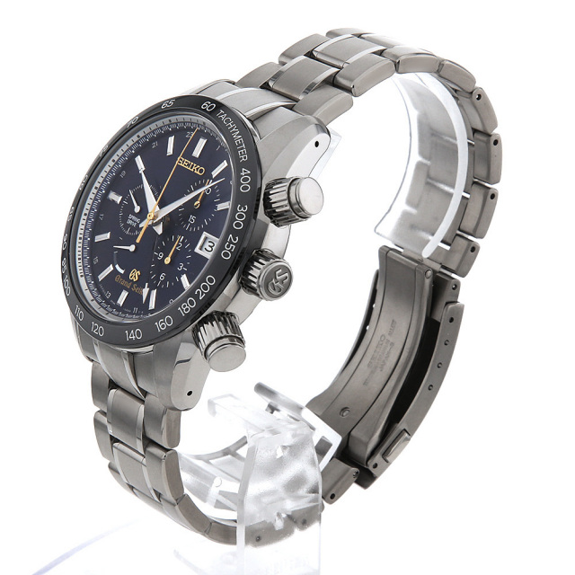 グランドセイコー スポーツコレクション スプリングドライブ クロノグラフ GMT SBGC013 中古 メンズ