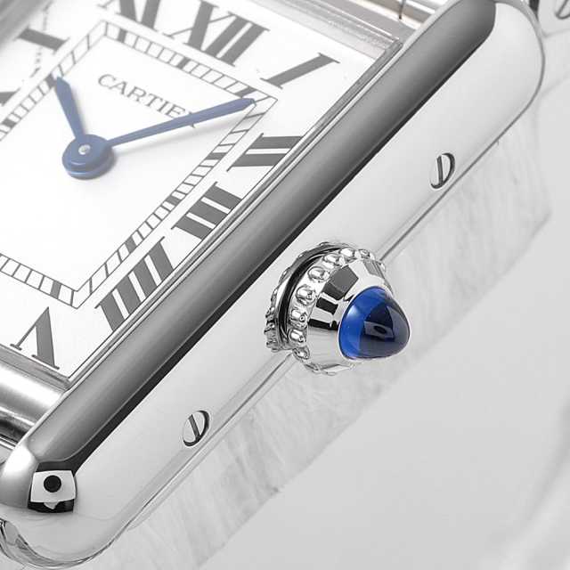 bikke 様　Cartier タンク 時計 シルバー 中古)CARTIER カルティエ タンク アメリカン MM シルバー
