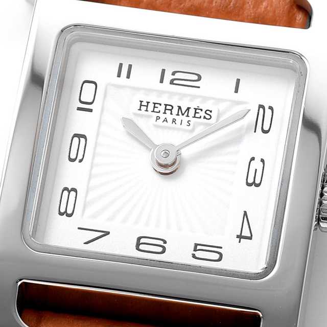 未使用に近いエルメス Hウォッチミニ HH1.110 11Pダイヤ シェル文字盤 HH1.110.290 HERMES（エルメス） Hウォッチ ミニ 11Pダイヤ 中古