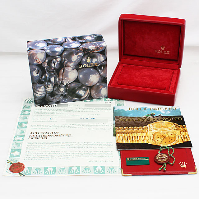 ロレックスデイトジャスト６９１７３の箱とタグなど計５点（全て正規品） ロレックスデイトジャスト69173の箱とタグなど計5点（全て正規品