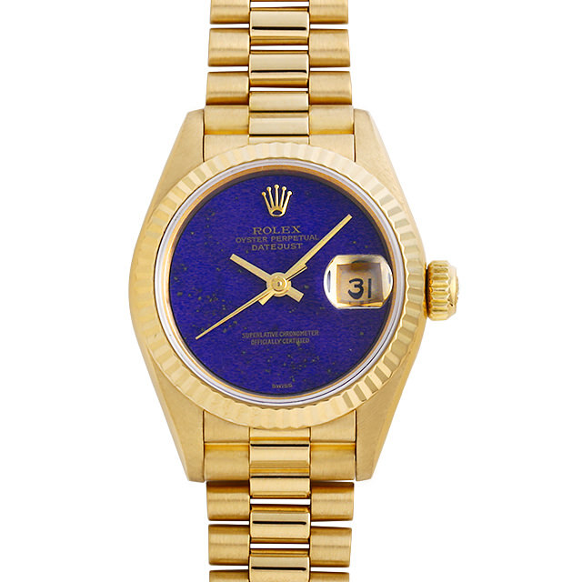 ロレックス デイトジャスト 69178 ラピスラズリ L番 中古 レディース