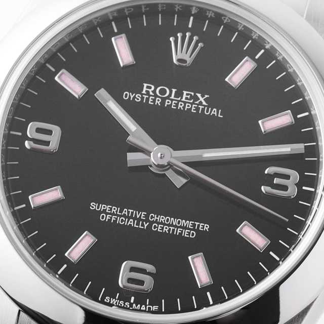 177200 ブラック ROLEX（ロレックス）オイスターパーペチュアル 中古  
