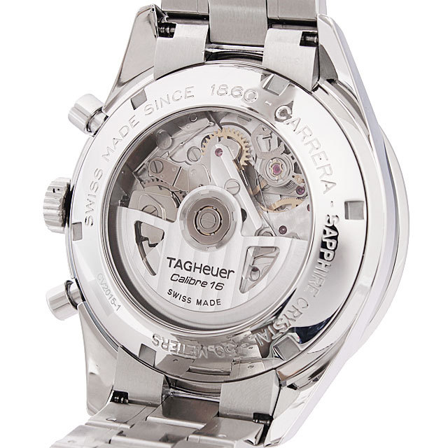 タグホイヤー カレラ クロノグラフ タキメーター CV2015.BA0786 中古 メンズ