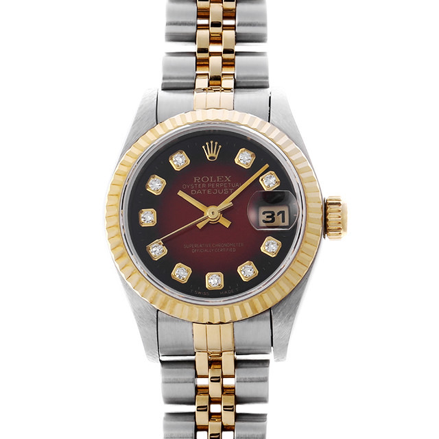 69173G ROLEX（ロレックス） デイトジャスト レッドグラデーション 10P  