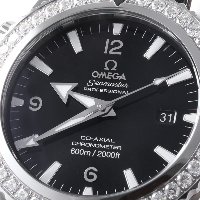 222.18.46.20.01.001 ブラック OMEGA（オメガ）シーマスター  
