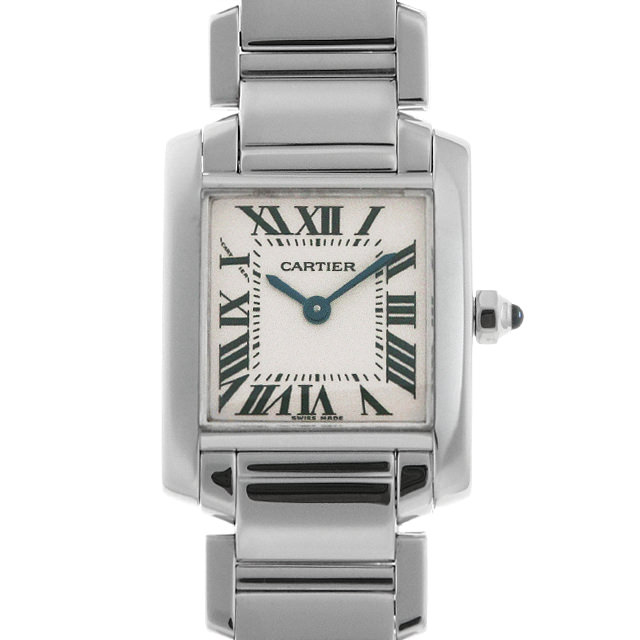カルティエ タンクフランセーズ SM WG W50012S3 中古 レディース