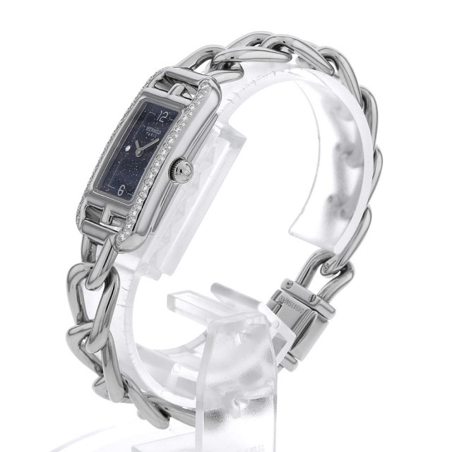 NA2.133 ネイビー HERMES（エルメス）ナンタケット PM 29mm ダイヤ  