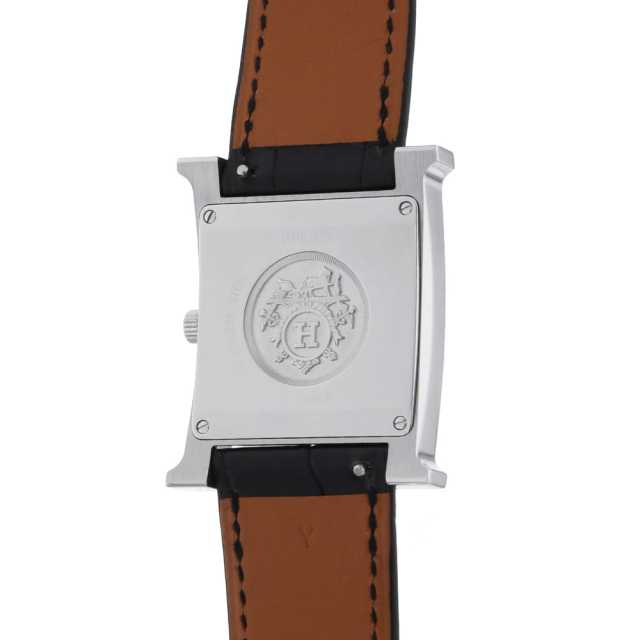 エルメス HERMES HH1.531 Hウォッチ ダイヤベゼル ホワイトシェルダイアル クォーツ レディース 美品 箱・保証書付き_946947 HERMES - HERMES エルメス/Hウォッチ ダイヤベゼル/シェル文字盤