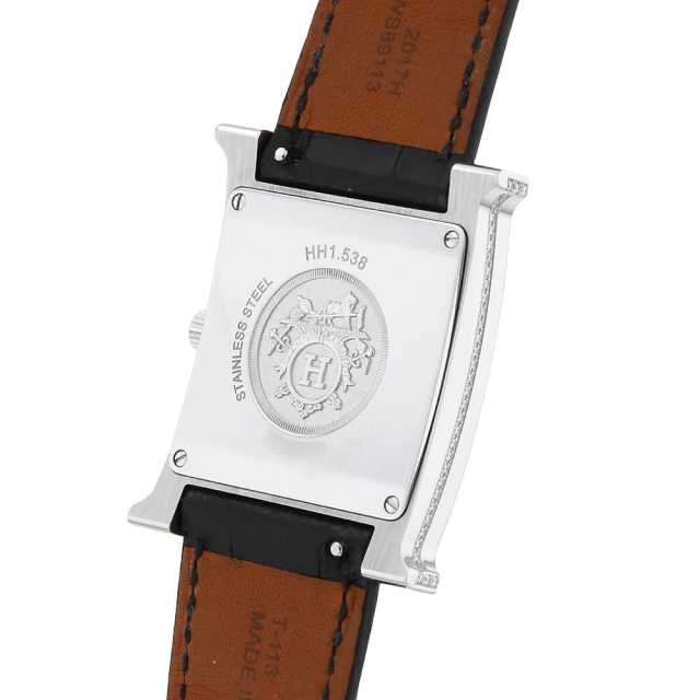 HH1.538 ホワイトシェル HERMES（エルメス）Hウォッチ ラグダイヤ 中古