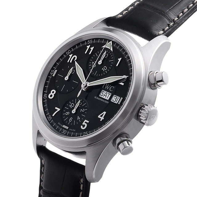 IWC SCHAFFHAUSEN IW370618 ぼ スピットファイア クロノグラフ  