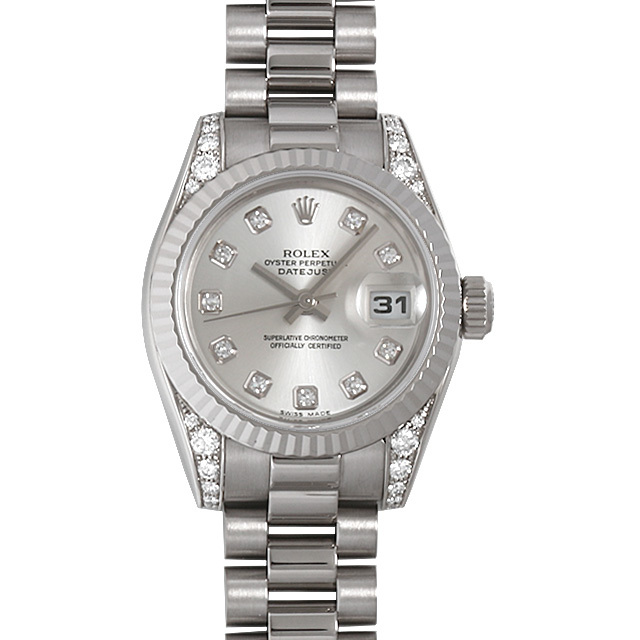 ROLEX ロレックス DATEJUST デイトジャスト 10Pダイヤ ロレックス デイトジャスト シルバー10Pダイヤ文字盤 116234G