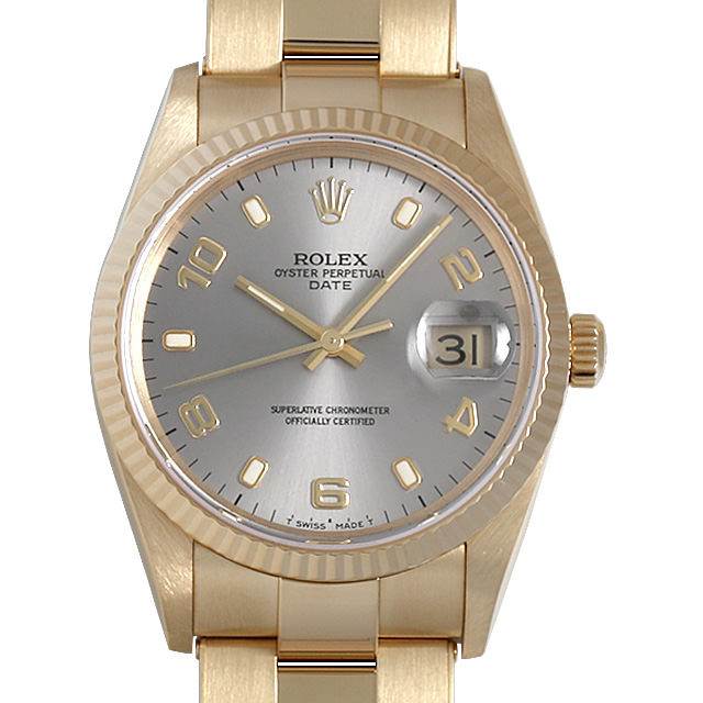 15238 ROLEX（ロレックス） オイスターパーペチュアル デイト グレー