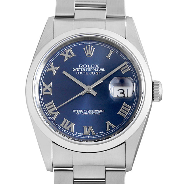 16200 ROLEX（ロレックス） デイトジャスト ブルー/ローマ 中古 | 高級 ...