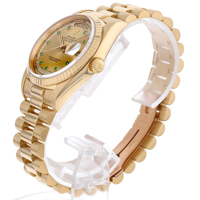 デイデイト サークルダイヤ/10Pエメラルド 18238LE サブ画像１