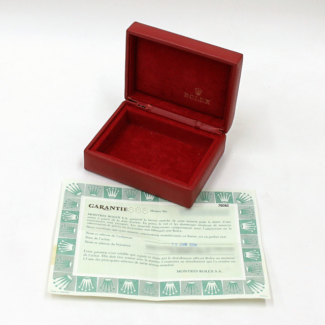 純正 ROLEX 湿し ロレックス 赤 中古 レディース BOX 箱 冊子 パスケース