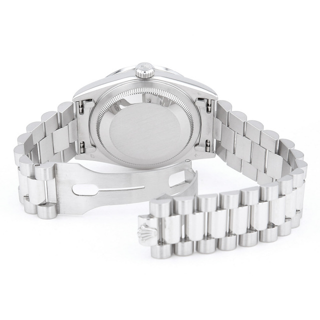 18346A シルバー ROLEX（ロレックス）デイデイト ベゼルダイヤ