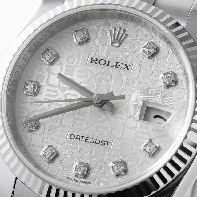 あ*ち様 ROLEX DATEJUST 10Pダイヤ ブラックSS×WG自動巻き （16234G 