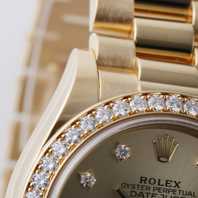 279138RBR シャンパン ROLEX（ロレックス）デイトジャスト28