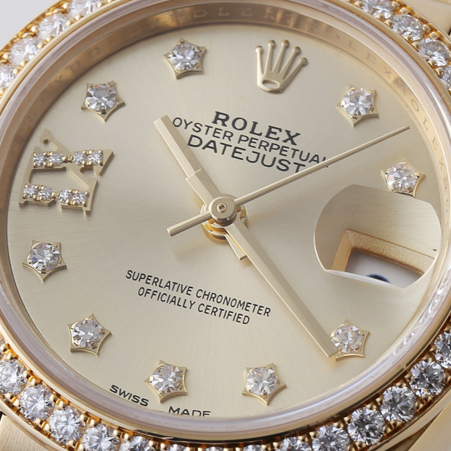 ピコジェネシスダイヤ、ビンテージ 279138RBR シャンパン ROLEX（ロレックス）デイトジャスト28