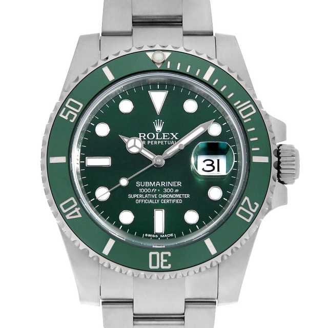 ロレックス　カフス　グリーン 116610LV グリーン ROLEX（ロレックス）サブマリーナ デイト
