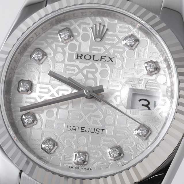 116234G シルバー ROLEX（ロレックス）デイトジャスト 10Pダイヤ 中古