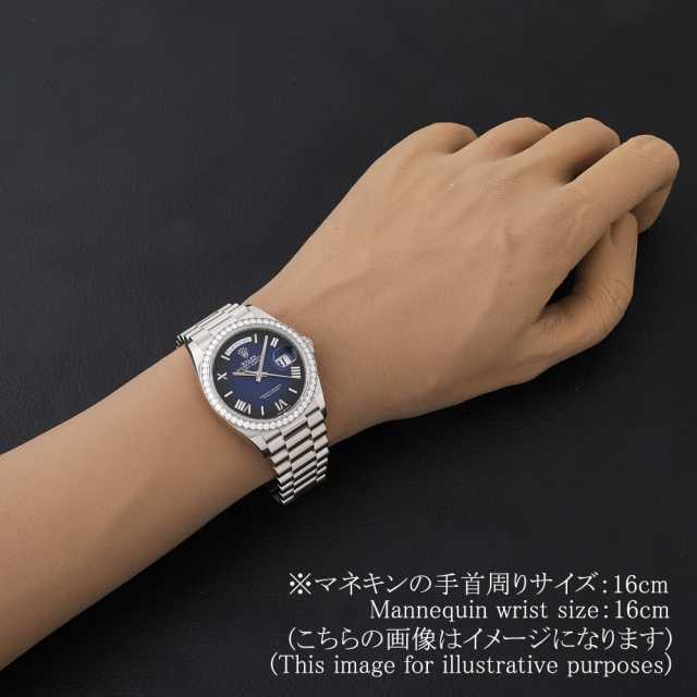 128349RBR ブルー ROLEX（ロレックス）デイデイト36 ベゼルダイヤ 中古